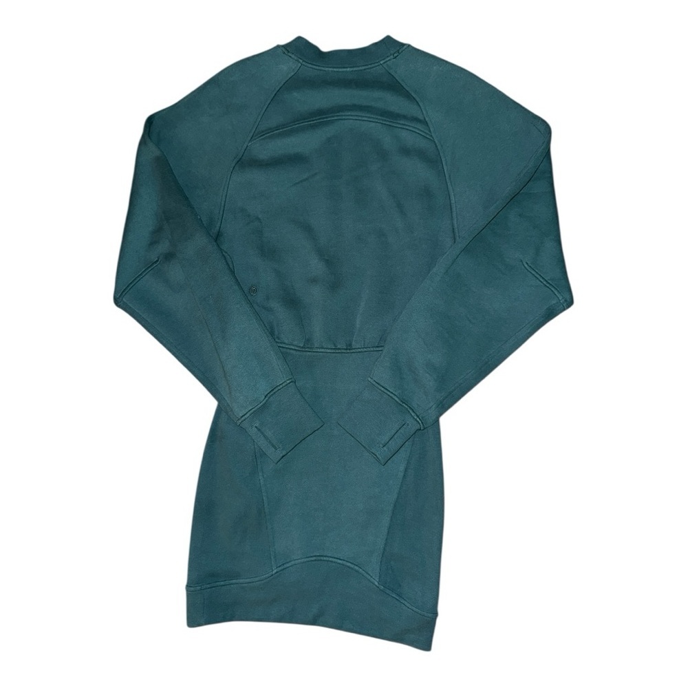 Lululemon Scuba Long-Sleeve Dress Green Jasper Size 0 NWT - Picture 4 of 8